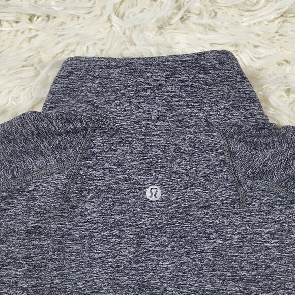 Lululemon Mens Gray 1/4 Zip Pullover Sweatshirt Size Small - Picture 14 of 15